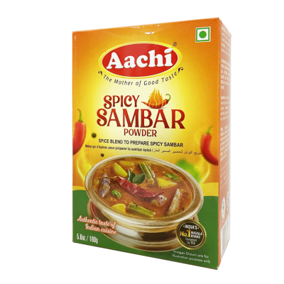 AACHI SPICY SAMBAR POWDER 160GM (1X40)